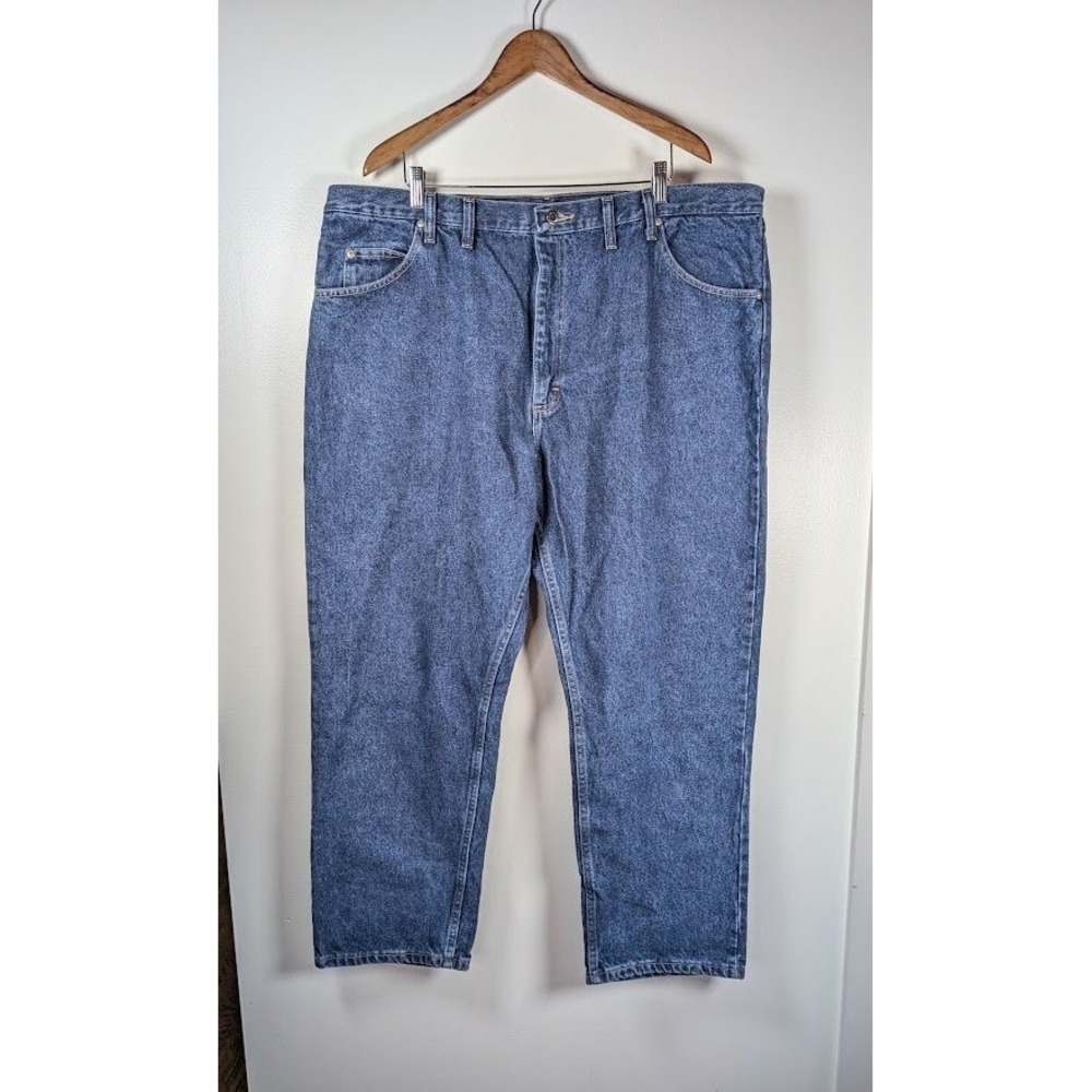 Wrangler Jeans Men's 44x30 Five Star Relaxed Fit Premium Denim‎ Work UtilityNEW